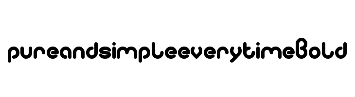pure and simple everytime Bold  フリーフォントのダウンロード