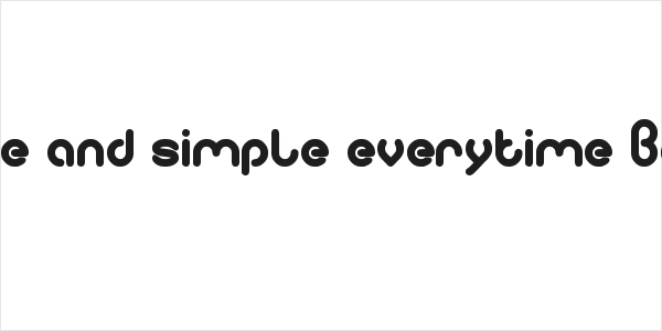 pure and simple everytime Bold Logo