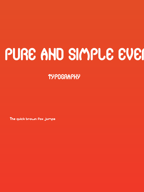 pure and simple everytime Bold Poster