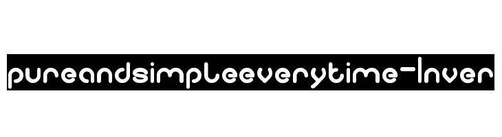 pure and simple everytime-Inver  font caratteri gratis