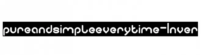 pure and simple everytime-Inver  Free Fonts Download