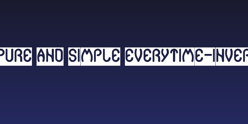pure and simple everytime-Inver Social Header