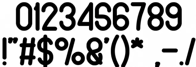 pure and simple everytime Font OTHER CHARS