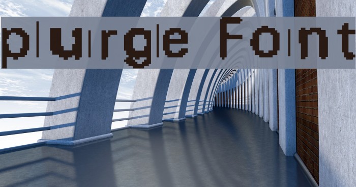 purge Font examples