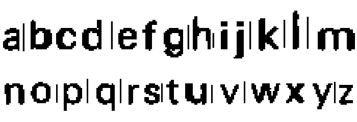 purge Font LOWERCASE
