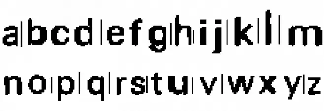 purge Font LOWERCASE