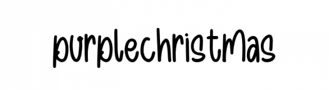 purplechristmas  Frei Schriftart Herunterladen