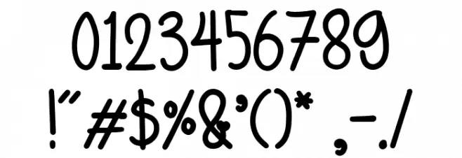 purplechristmas Font OTHER CHARS