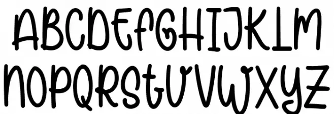 purplechristmas Schriftart Groß