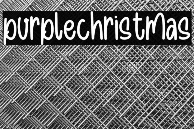 purplechristmas Font examples