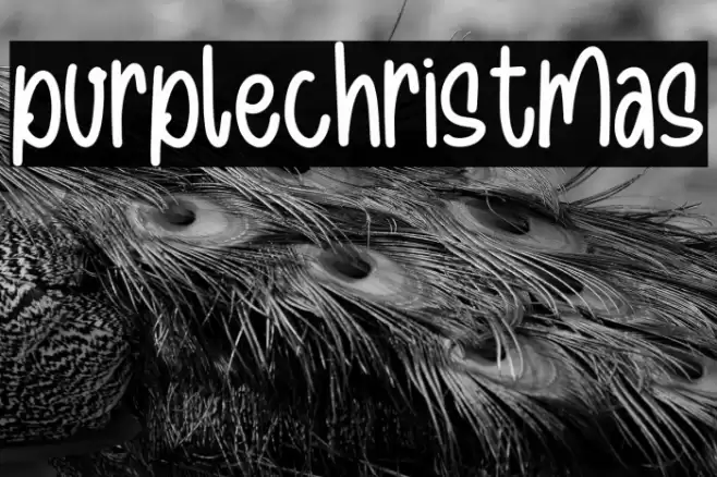 purplechristmas Font examples