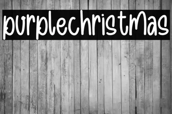 purplechristmas Font examples