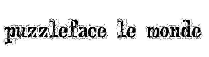 puzzleface le monde  لخطوط تنزيل