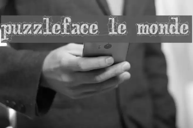 puzzleface le monde フォント examples