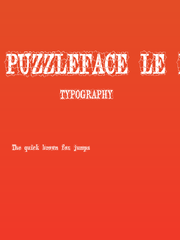 puzzleface le monde Poster