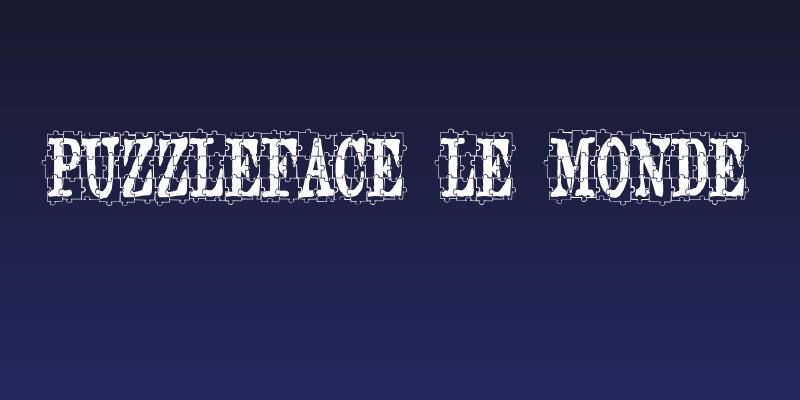 puzzleface le monde Social Header