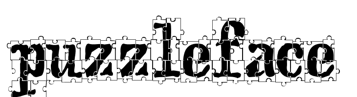puzzleface  Скачать бесплатные шрифты