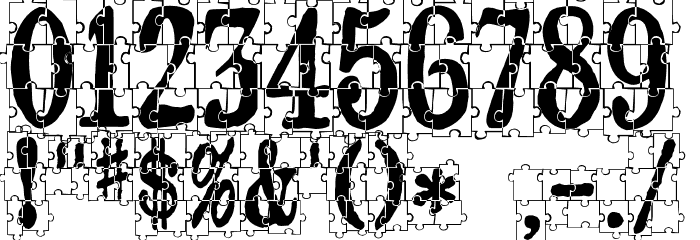 puzzleface Font OTHER CHARS