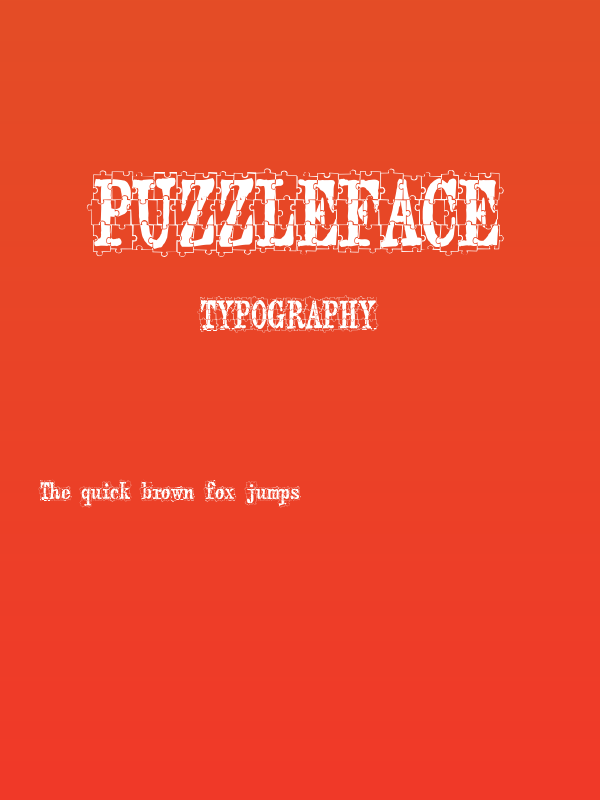 puzzleface Poster