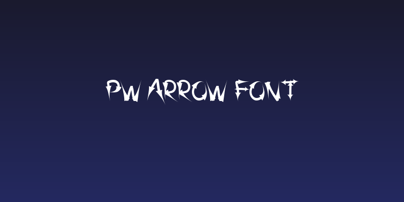 PW Arrow font Social Header