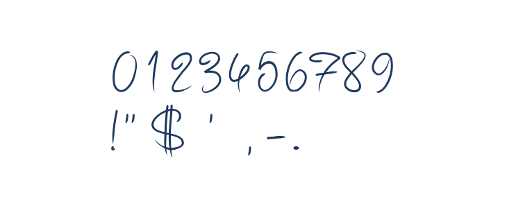 PW Curvy regular script Other Characters