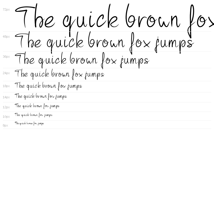 PW Curvy regular script Waterfall