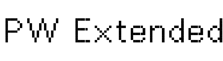 PW Extended  नि: शुल्क फ़ॉन्ट्स डाउनलोड