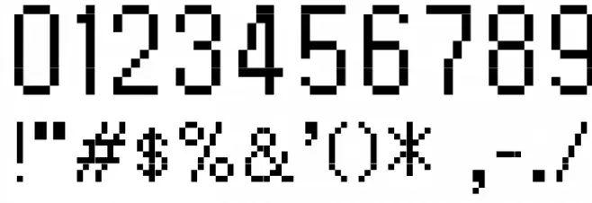 PW Extended Font OTHER CHARS