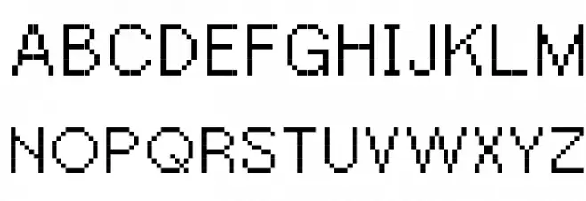 PW Extended Font Litere mari