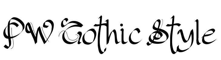 PW Gothic Style  免费字体下载