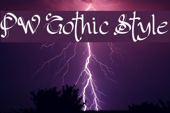 PW Gothic Style Example 2