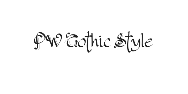 PW Gothic Style Logo