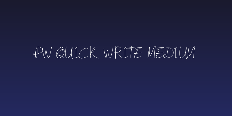 PW Quick Write Medium Social Header