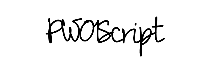 PW01Script Font