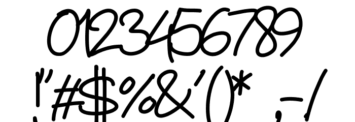 PW01Script Font OTHER CHARS