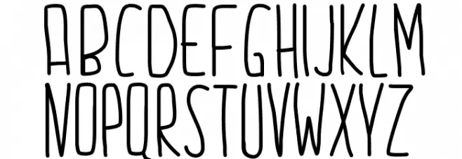 PW2015 Font UPPERCASE