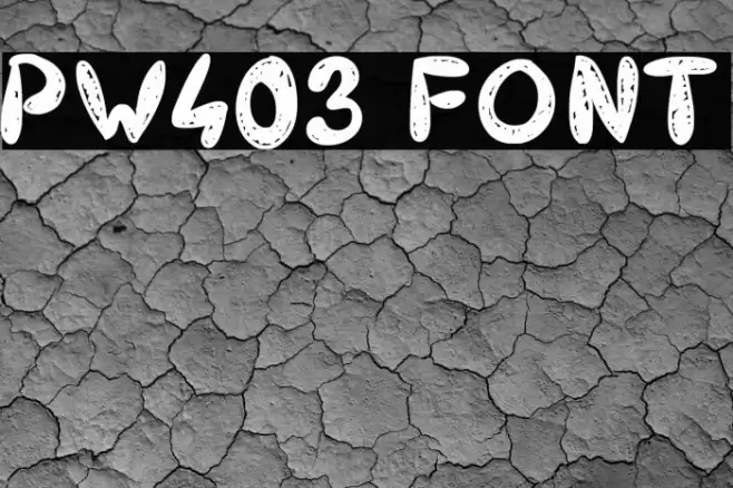 PW403 Font examples