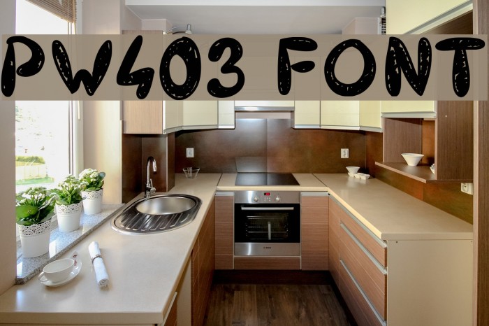 PW403 Font examples