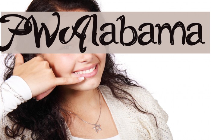 PWAlabama Font examples