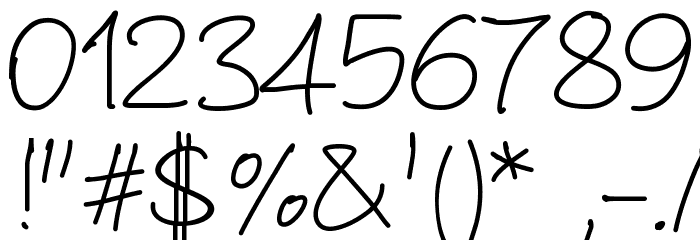 PWAnotherScript Font OTHER CHARS
