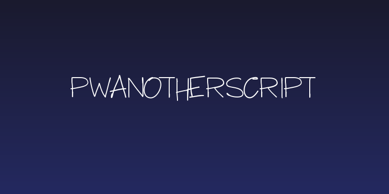 PWAnotherScript Social Header