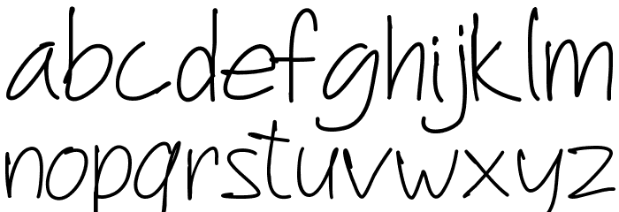 PWAnotherScript Font LOWERCASE