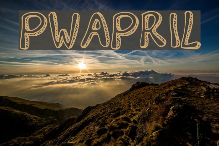 PWApril Font examples