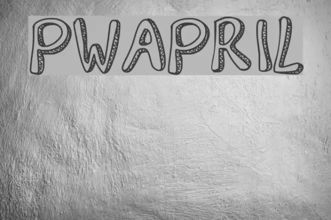 PWApril Font examples