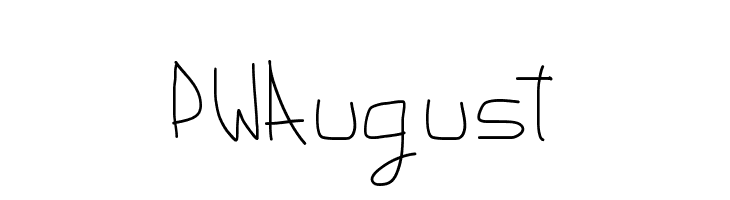 PWAugust  免费字体下载