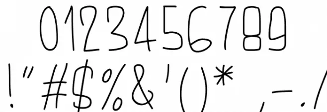 PWAugust Font OTHER CHARS