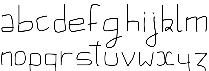 PWAugust Font LOWERCASE