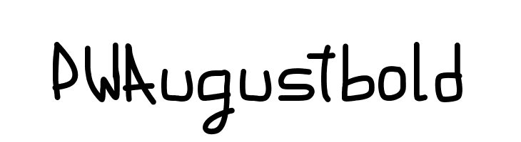 PWAugustbold  フリーフォントのダウンロード