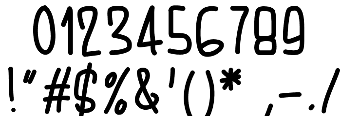 PWAugustbold Font OTHER CHARS
