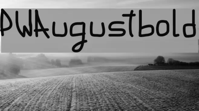 PWAugustbold フォント examples